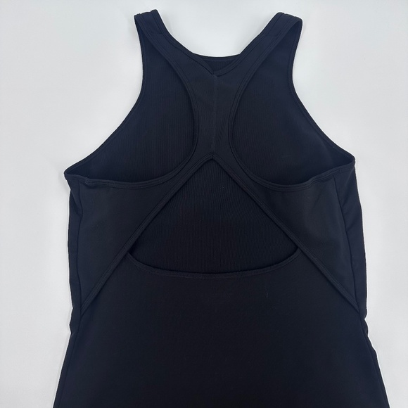 Athleta Workout Tank Top Womens S Black Racer Back Open Stretch Activewear - Picture 3 of 9